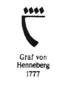 Клеймо Graf von Henneberg Porzellan
