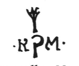 Клеймо Kranichfelder Porzellan-Manufaktur Reinhardt Rothe