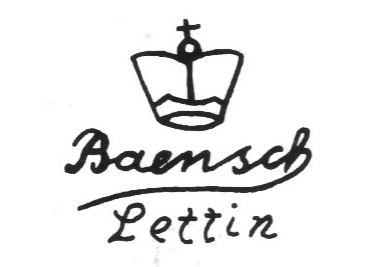 Клеймо Porzellanfabrik Lettin, vorm. Heinrich Baensch