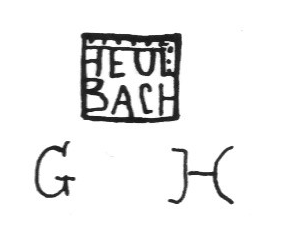 Клеймо Gebr. Heubach