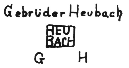 Клеймо Gebr. Heubach