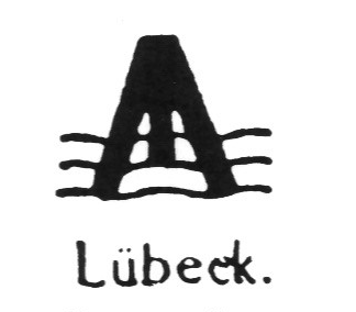 Клеймо Vereinigte Porzellanwerke zu Lübeck