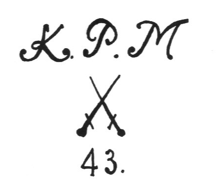 Клеймо Königliche Porcelain Fabrique