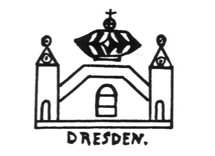 Клеймо Berliner Porzellan-Manufaktur Conrad, Schomburg & Co. und Dresdner PorzellanManufaktur