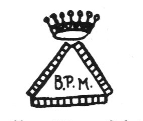 Клеймо Berliner Porzellan-Manufaktur Conrad, Schomburg & Co. und Dresdner PorzellanManufaktur