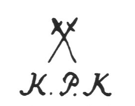 Клеймо Königliche Porcelain Fabrique