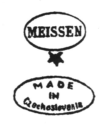 Клеймо B. Bloch und Porzellan- und Ofenfabrik B. Bloch in Eichwald