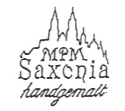 Клеймо MPM Saxonia Kunsthandwerkliche Porzellanmalerei