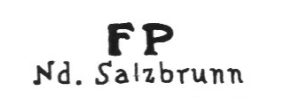 Клеймо Franz Prause Porzellanfabrik und malerei