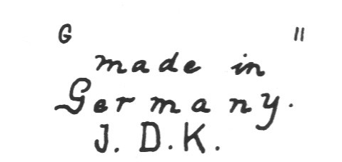 Клеймо J.D. Kestner Porzellanfabrik