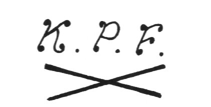 Клеймо A.W.Fr. Kister Porzellanmanufaktur
