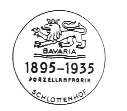 Клеймо Porzellanfabrik Schlottenhof