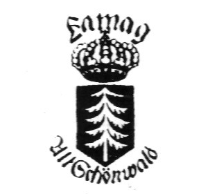 Клеймо Porzellanfabrik Schönwald