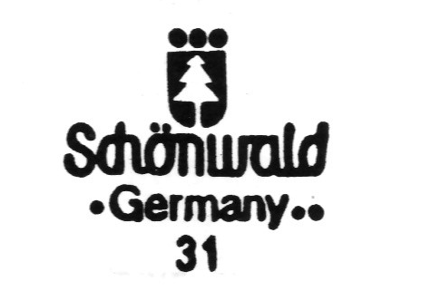 Клеймо Porzellanfabrik Schönwald Zweigniederlas sung der Hutschenreuther
