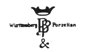 Клеймо Württembergische Porzellanmanufaktur C.M. Bauer & Pfeiffer