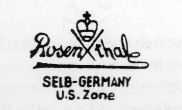 Клеймо Rosenthal Porzellan AG
