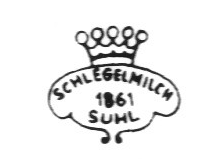 Клеймо Erdmann Schlegelmilch Porzellanfabrik