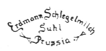 Клеймо Erdmann Schlegelmilch Porzellanfabrik