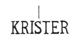 Клеймо Carl Krister Porzellanfabrik