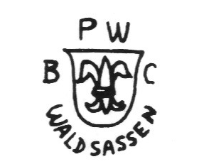 Клеймо Porzellanfabrik Waldsassen Bareuther & Co.