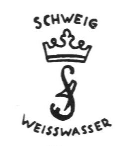 Клеймо Oberlausitzer Porzellanmanufaktur August Schweig & Co. und Nachfolger
