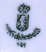 Клеймо Porzellanfabrik Schönwald