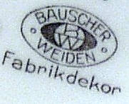 Клеймо Porzellanfabrk Weiden Gebr. Bauscher
