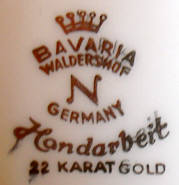 Клеймо Porzellanmanufaktur "Bavaria" Franz Neukirchner GmbH