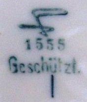 Клеймо Herzoglich Braunschweigische Porzellan Manufaktur / Fürstenberger Porzellanmanufaktur / Fürstenberger Porzellanfabrik AG