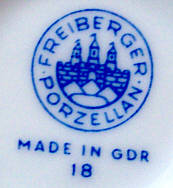 Клеймо VEB Porzellanfabrik Freiberg