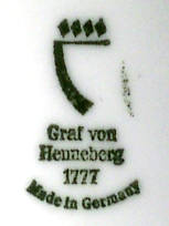 Клеймо Graf von Henneberg Porzellan