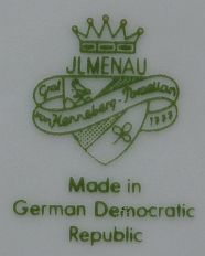 Клеймо VEB Porzellanwerk Graf von Henneberg