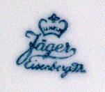 Клеймо Porzellanfabrik Wilhelm Jäger/VEB Vereinigte Porzellanwerke Eisenberg