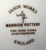 Клеймо Nanrich Pottery, Staffordshire