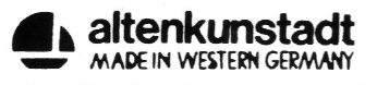 Клеймо Porzellanfabrik Altenkunstadt Karl Nehmzow
