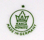 Клеймо VEB Vereinigte Porzellanwerke Kahla-Könitz