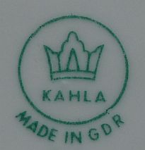 Клеймо VEB Porzellanwerk Kahla