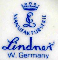 Клеймо Lindner Porzellanfabrik KG