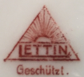 Клеймо Porzellanfabrik Lettin, ehem. Heinrich Baensch
