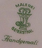 Клеймо Porzellanmanufaktur Geiersthal Langer & Jahn