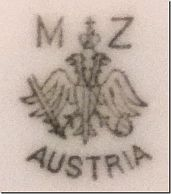 Клеймо Altrohlauer Porzellan-Fabriken AG vorm.Moritz Zdekauer