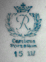 Клеймо Reichenbacher Porzellanfabrik C. & E. Carstens
