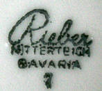 Клеймо Porzellanfabrik Josef Rieber & Co. AG