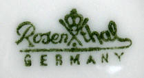 Клеймо Philipp Rosenthal & Co. bzw. Rosenthal AG