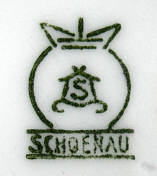 Клеймо Gebr. Schoenau, Swaine & Co und VEB Sonneberger Porzellanfabriken