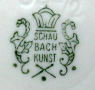 Клеймо Porzellanfabrik Schaubach-Kunst