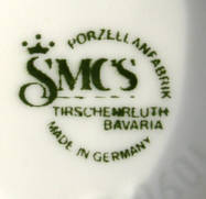 Клеймо SMCS Porzellanfabrik GmbH Tirschenreuth