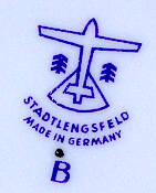 Клеймо VEB Porzellanfabrik Stadtlengsfeld