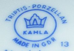 Клеймо VEB Porzellanwerk Kahla