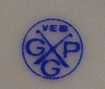 Клеймо VEB Gebrauchsporzellan